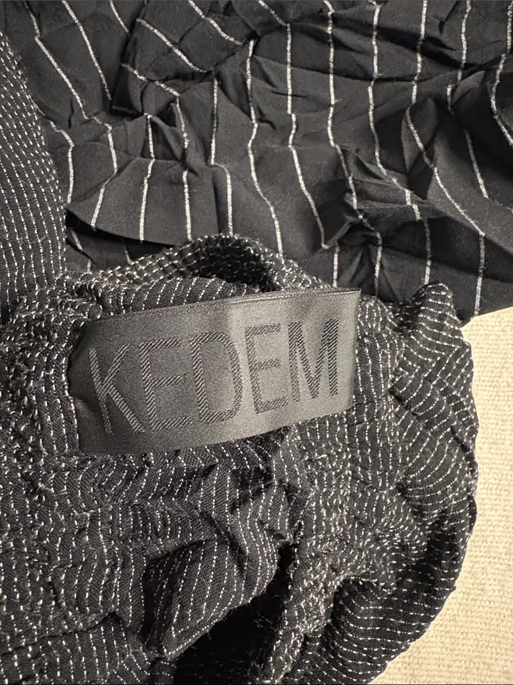 Kedem Sasson Striped Asymmetrical Maxi Skirt - Picture 3 of 6